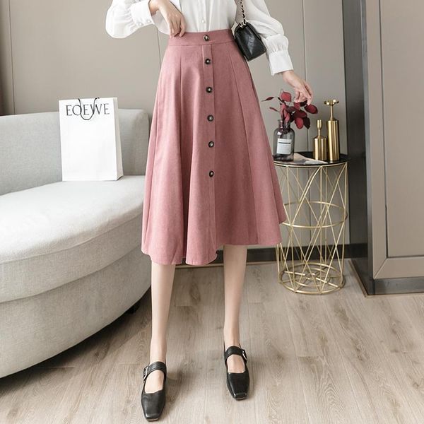 2020 autumn new products retro skirts women's single-breasted stretch high waist loose large swing skirt a-line skirt, Black
2020 autumn new products retro skirts women's single-breasted stretch high waist loose large swing skirt a-line skirt, Black