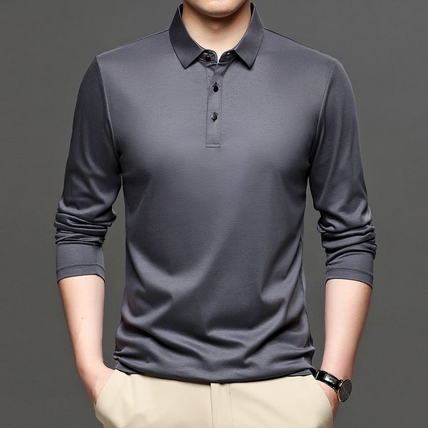 2021 new mercerized longsleeve cotton male polo shirt mark gray poloshirt thin man adjust autumn quality more size breathable 7clx, White;black
2021 new mercerized longsleeve cotton male polo shirt mark gray poloshirt thin man adjust autumn quality more size breathable 7clx, White;black