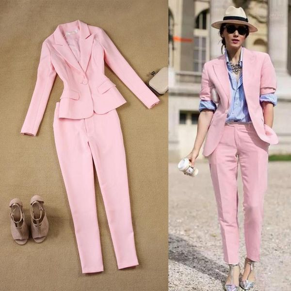 pink 2 pieces pant suit women formal white suit female office slim ladies interview suits one button pants and blazer set womens1, White;black
pink 2 pieces pant suit women formal white suit female office slim ladies interview suits one button pants and blazer set womens1, White;black
