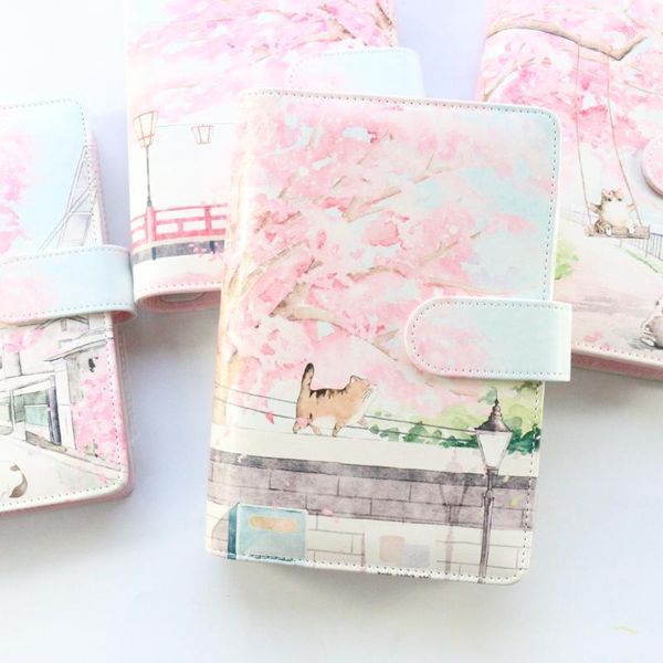 domikee cute candy korean cat hardcover leather binder spiral notebooks kawaii girls refillable cartoon notebook stationery a61, Purple;pink
domikee cute candy korean cat hardcover leather binder spiral notebooks kawaii girls refillable cartoon notebook stationery a61, Purple;pink