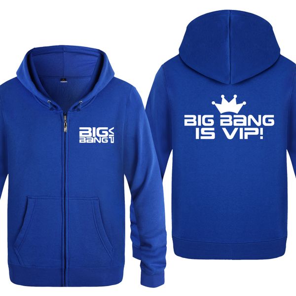 bigbang is vip sweatshirts men 2018 mens zipper hooded fleece hoodies cardigans sport hooded sweatshirt hoodie