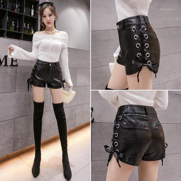 women's shorts make water to wash the pu lederhosen female year qiu dong han edition design feeling of tall waist thin strap short shor, White;black
women's shorts make water to wash the pu lederhosen female year qiu dong han edition design feeling of tall waist thin strap short shor, White;black