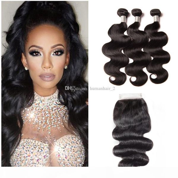 brazilian virgin hair 3 bundles with lace closure 4pcs lot body wave hair with lace closure natural color body wave human hair, Black;brown
brazilian virgin hair 3 bundles with lace closure 4pcs lot body wave hair with lace closure natural color body wave human hair, Black;brown