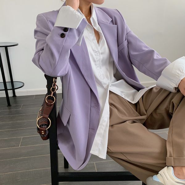 2021 new autumn turn down collar blazer vintage ladies coat feminino for women clothes bb1n, White;black
2021 new autumn turn down collar blazer vintage ladies coat feminino for women clothes bb1n, White;black