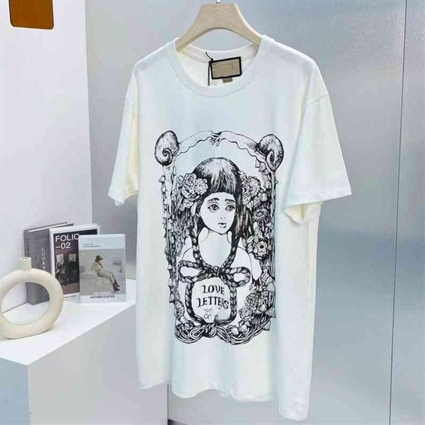 design women's clothing 2022 early new forest girl print pattern round neck cotton loose pullover short sleeve t-shirt women, White
design women's clothing 2022 early new forest girl print pattern round neck cotton loose pullover short sleeve t-shirt women, White