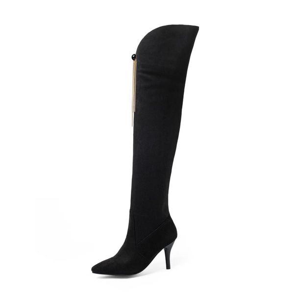 boots oversized pointed thigh high knee over the women ladies shoes woman winter, Black
boots oversized pointed thigh high knee over the women ladies shoes woman winter, Black