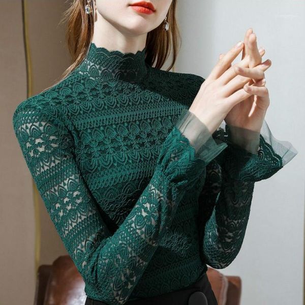 2021 autumn winter hollow out women long sleeve fashion lace floral patchwork chiffon blouse shirts casual slim blusas y481, White
2021 autumn winter hollow out women long sleeve fashion lace floral patchwork chiffon blouse shirts casual slim blusas y481, White