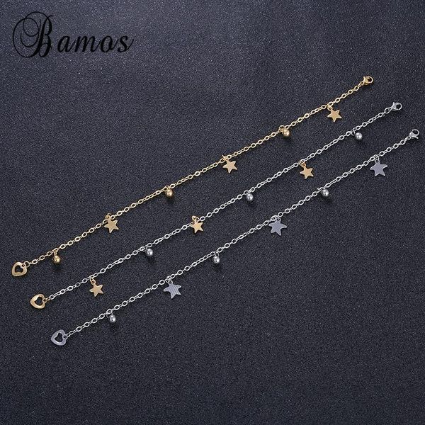 anklets bamos simple & fashion stainless steel cute star foot for women gold silver color summer barefoot sandal accessories, Red;blue
anklets bamos simple & fashion stainless steel cute star foot for women gold silver color summer barefoot sandal accessories, Red;blue