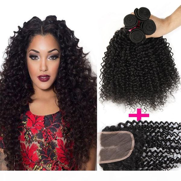 brazilian curly human hair weft 3 bundles and 1 lace closure(4"x4") curly for a full head brazilian peruvian malaysian indian, Black
brazilian curly human hair weft 3 bundles and 1 lace closure(4"x4") curly for a full head brazilian peruvian malaysian indian, Black