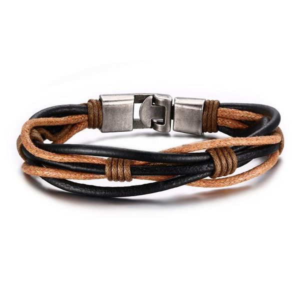 unique pattern retro leather rope woven alloy easy hook tube beads attractive bracelet bangle for male personality jewelry gift, Golden;silver
unique pattern retro leather rope woven alloy easy hook tube beads attractive bracelet bangle for male personality jewelry gift, Golden;silver