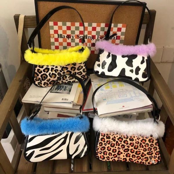 cross body casual women faux fur pu stitching handbag cow milk leopard zebra print pattern baguette bag female designer underarm bags
cross body casual women faux fur pu stitching handbag cow milk leopard zebra print pattern baguette bag female designer underarm bags
