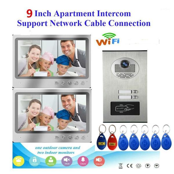 video door phones 9 inch wired wifi apartments phone intercom system rfid ir-cut hd 1000tvl camera with 2 apartment/family1
video door phones 9 inch wired wifi apartments phone intercom system rfid ir-cut hd 1000tvl camera with 2 apartment/family1