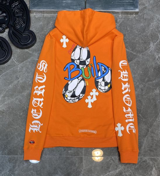 autumn / winter 2021 new ch crowe hoodie cross embroidered leather collage graffiti pattern relaxed and versatile, Black
autumn / winter 2021 new ch crowe hoodie cross embroidered leather collage graffiti pattern relaxed and versatile, Black