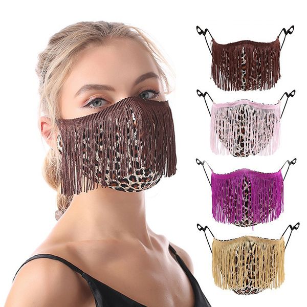 leopar dtassel face fashion trend nightclub bar masks washable reusable 4 style party mask
leopar dtassel face fashion trend nightclub bar masks washable reusable 4 style party mask