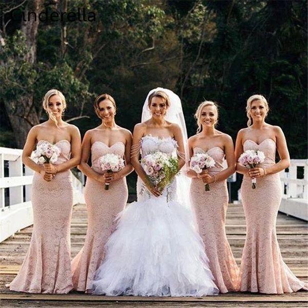 2021 lace mermaid bridesmaid dresses sweetheart backless maid of honor gowns sweep train wedding guest dress formal evening gown al7639, White;pink
2021 lace mermaid bridesmaid dresses sweetheart backless maid of honor gowns sweep train wedding guest dress formal evening gown al7639, White;pink