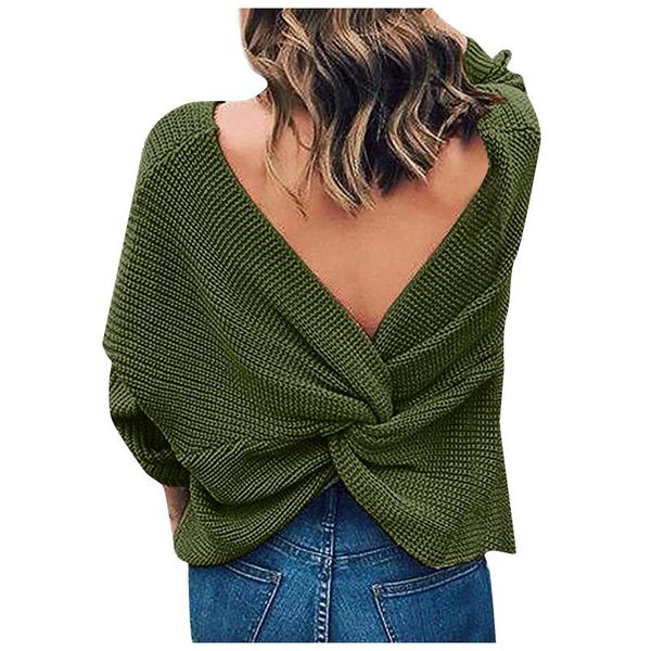 sweater women deep v neck wrap hollow sweater long sleeve crochet knit elegant pullover ladies winter sweaters sueter mujer, White;black
sweater women deep v neck wrap hollow sweater long sleeve crochet knit elegant pullover ladies winter sweaters sueter mujer, White;black