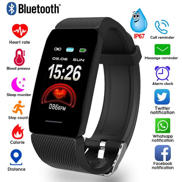 smart men's women's tracker, sports watch with heart rate and blood prsure control, waterproof, 1,14
smart men's women's tracker, sports watch with heart rate and blood prsure control, waterproof, 1,14