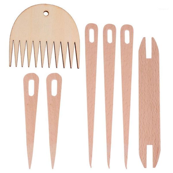 1 set hand loom stick wooden crochet needle weaving comb shuttles weaving stick1, Black
1 set hand loom stick wooden crochet needle weaving comb shuttles weaving stick1, Black