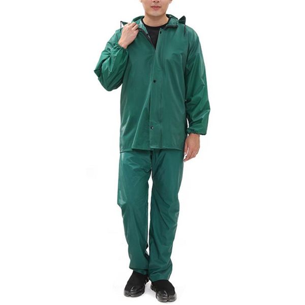 outdoor jackets&hoodies 1 set rain jacket with pant pvc working two piece raincoats for climbing fishing hiking, Blue;black
outdoor jackets&hoodies 1 set rain jacket with pant pvc working two piece raincoats for climbing fishing hiking, Blue;black