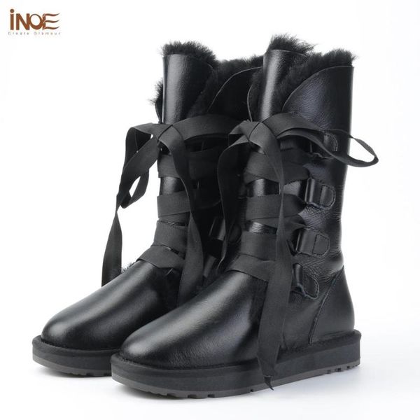 boots inoe fashion women winter lace up fur for sheepskin leather sheep wool lined shoes waterproof black
boots inoe fashion women winter lace up fur for sheepskin leather sheep wool lined shoes waterproof black
