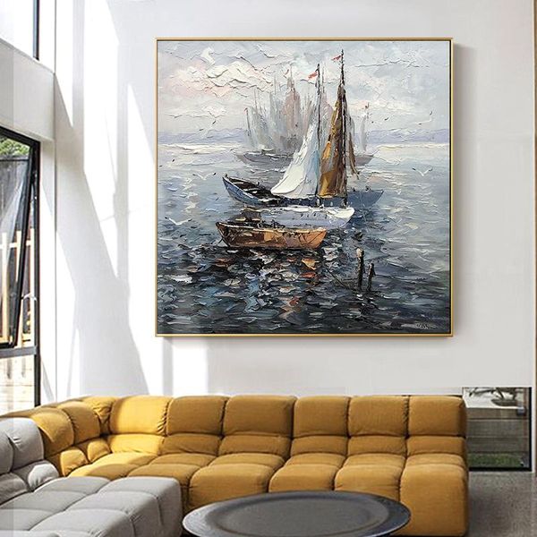 sailboat oil painting on canvas hand painted wall art for living room office wall decoration abstract seascape painting unframed
sailboat oil painting on canvas hand painted wall art for living room office wall decoration abstract seascape painting unframed
