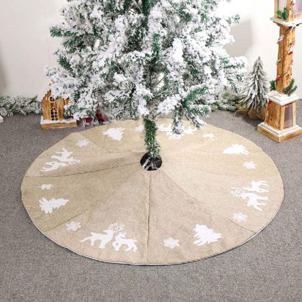 48 inch christmas tree skirt elk tree snowflake ornament round carpet floor mat xmas new year party decoration
48 inch christmas tree skirt elk tree snowflake ornament round carpet floor mat xmas new year party decoration