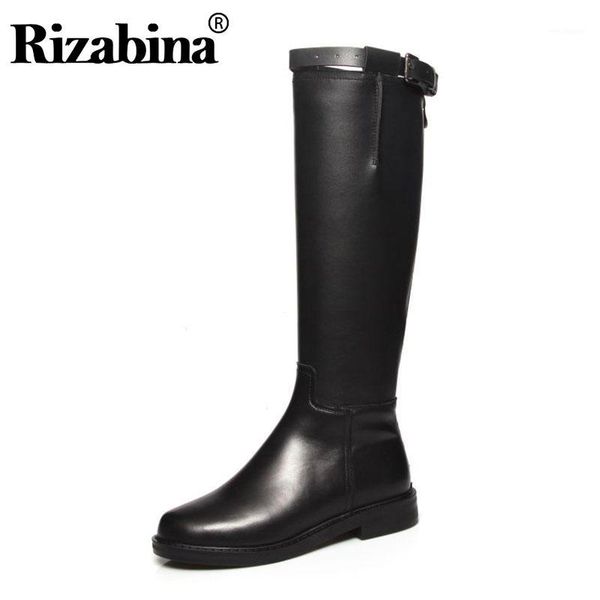 rizabina women genuine leather knee high boots daily buckle shoes woman black flats shoes casual long boots size 34-421
rizabina women genuine leather knee high boots daily buckle shoes woman black flats shoes casual long boots size 34-421