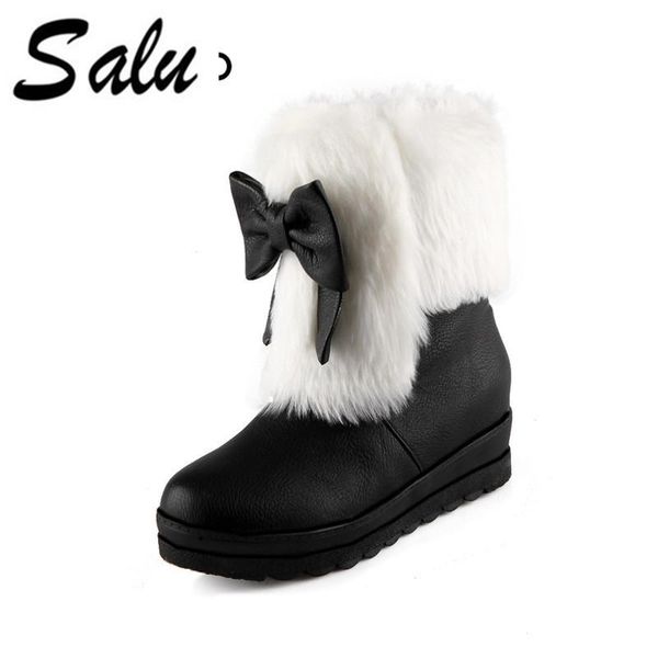 salu 2020 new women mid calf boots flat heel fashion snow boots keep warm wiinter round toe women snow big size 11 12, Black
salu 2020 new women mid calf boots flat heel fashion snow boots keep warm wiinter round toe women snow big size 11 12, Black