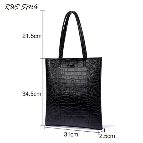 russma 2020 spring new fashion women pu leather handbag alligator pattern bag solid shoulder bag casual large tote ynt0258
russma 2020 spring new fashion women pu leather handbag alligator pattern bag solid shoulder bag casual large tote ynt0258
