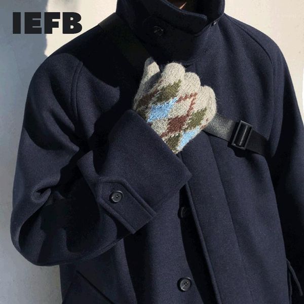iefb double sided coat men's mid length woolen clothes autumn winter thickened korean fashion british warm lapel oversized y45511, Black
iefb double sided coat men's mid length woolen clothes autumn winter thickened korean fashion british warm lapel oversized y45511, Black