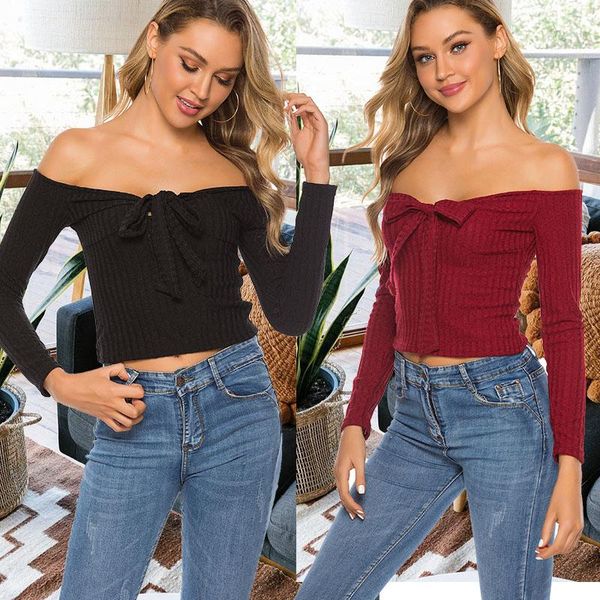off shoulder crop casual ruched pleated bow black t-shirt women short sleeve cropped t shirt for women clothing, White
off shoulder crop casual ruched pleated bow black t-shirt women short sleeve cropped t shirt for women clothing, White