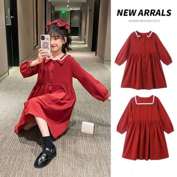 long sve and autumn 2021 korean spring drs girls' solid color ruffle medium large children's skirtqosp, Red;yellow
long sve and autumn 2021 korean spring drs girls' solid color ruffle medium large children's skirtqosp, Red;yellow