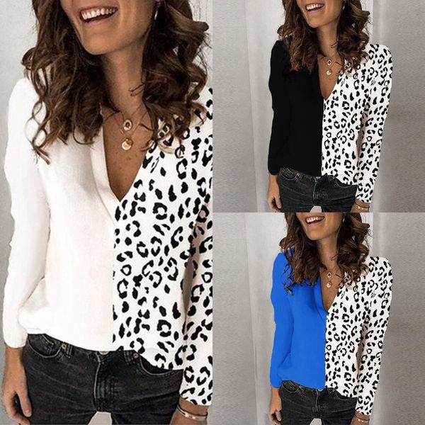 71ft5 autumn winter 2020 women's leopard print v-neck tlong sleeve chiffon autumn winter 2020 women's t print v-neck long tsleeve, White
71ft5 autumn winter 2020 women's leopard print v-neck tlong sleeve chiffon autumn winter 2020 women's t print v-neck long tsleeve, White