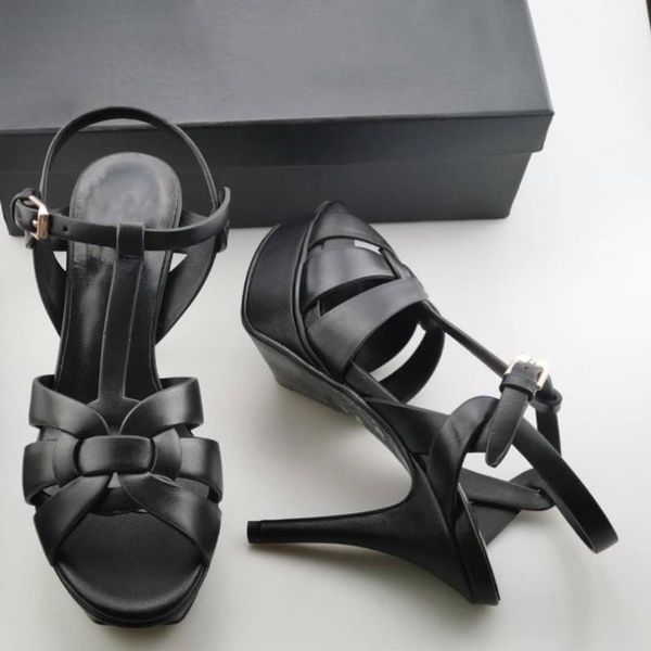 2021 women sandals high heels dress wedding party pumps 9.5cm banquet sandals waterproof platform toe rome style genuine leather1, Black
2021 women sandals high heels dress wedding party pumps 9.5cm banquet sandals waterproof platform toe rome style genuine leather1, Black