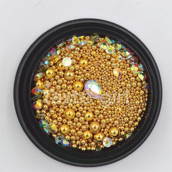 nail art decorations 2pots beauty mixed 0.6-3.0mm mini stainless steel beads gold sliver caviar diy rhinestones studs, Silver;gold
nail art decorations 2pots beauty mixed 0.6-3.0mm mini stainless steel beads gold sliver caviar diy rhinestones studs, Silver;gold