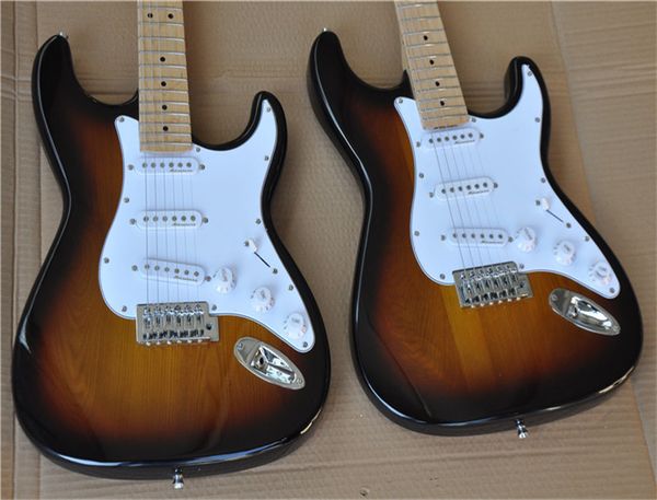sunset color st electric guitar, maple fingerboard. it can be customized according to needs
sunset color st electric guitar, maple fingerboard. it can be customized according to needs