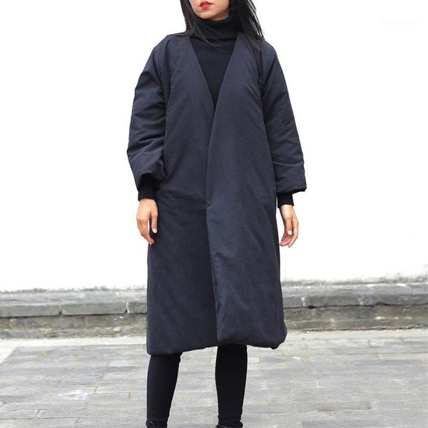 qpfjqd women chinese style parkas solid color long sleeve ladies new 2019 fall winter v-neck loose women vintage parkas clothes1, Black
qpfjqd women chinese style parkas solid color long sleeve ladies new 2019 fall winter v-neck loose women vintage parkas clothes1, Black