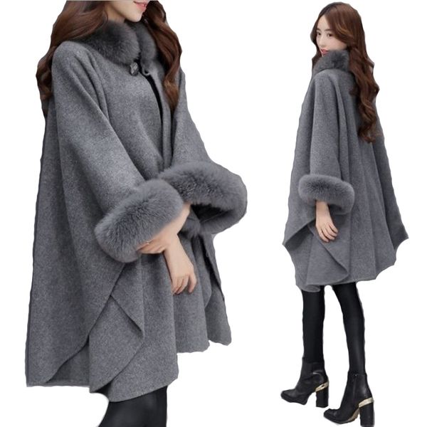 womens jackets and coats women wool poncho formal jackets ladies coat casaco feminino abrigo mujer c1106, Black;brown
womens jackets and coats women wool poncho formal jackets ladies coat casaco feminino abrigo mujer c1106, Black;brown