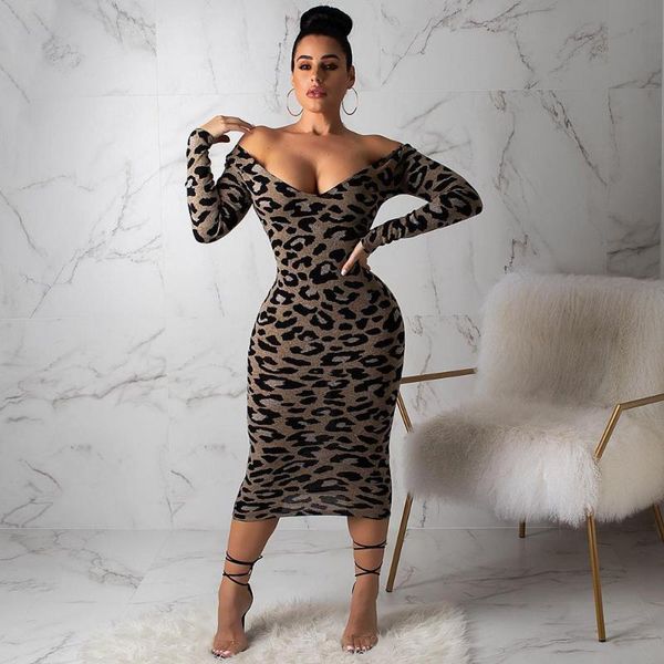 casual dresses women spring autumn leopard print dress long-sleeved v-neck skinny slim mid-length personality, Black;gray
casual dresses women spring autumn leopard print dress long-sleeved v-neck skinny slim mid-length personality, Black;gray