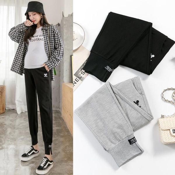 1021# maternity pants spring autumn easy matching elastic waist belly support pants maternity trousers, White 
1021# maternity pants spring autumn easy matching elastic waist belly support pants maternity trousers, White