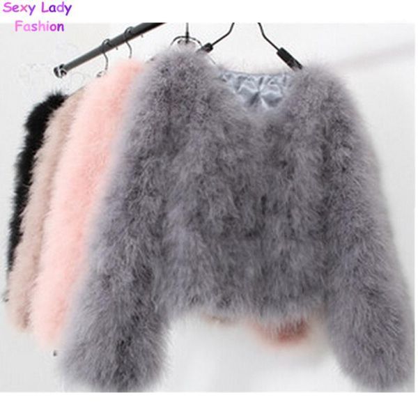 women long hairy shaggy faux ostrich fur jacket short warm coat 2015 new autumn winter faux fur outwear angelababy1, Black
women long hairy shaggy faux ostrich fur jacket short warm coat 2015 new autumn winter faux fur outwear angelababy1, Black
