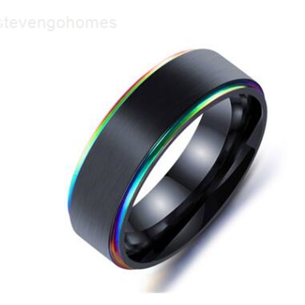 gold titanium steel men jewelry colorful black ring eu size 7 to 12, Silver
gold titanium steel men jewelry colorful black ring eu size 7 to 12, Silver