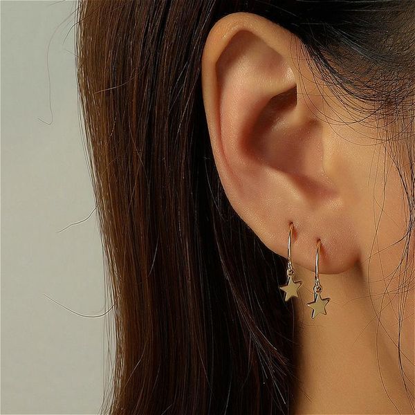 aesthetic star earrings for women piercing trendy design gold color small stud earrings jewelry simple style, Golden;silver
aesthetic star earrings for women piercing trendy design gold color small stud earrings jewelry simple style, Golden;silver