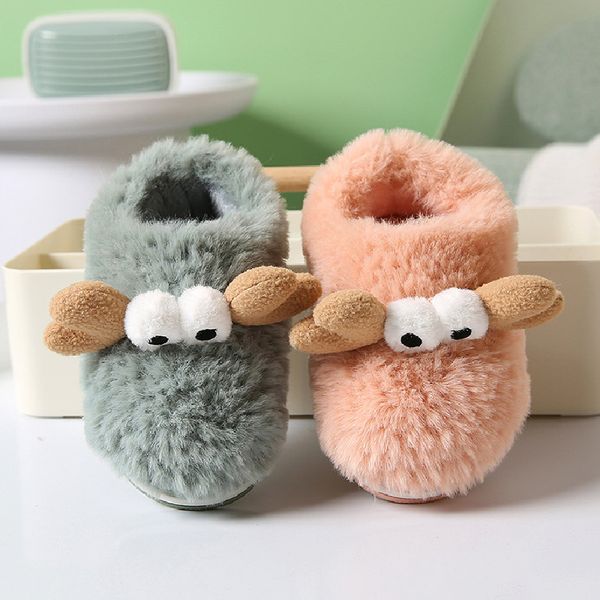 children winter home slippers boys and girls furry slides new arrival animal deer slippers warm toddler shoes y201028, Black;grey
children winter home slippers boys and girls furry slides new arrival animal deer slippers warm toddler shoes y201028, Black;grey