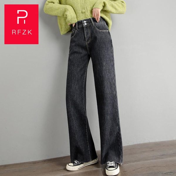 women's jeans rfzk black plus velvet wide-leg high-waist autumn and winter 2021 loose thin drape straight trousers, Blue
women's jeans rfzk black plus velvet wide-leg high-waist autumn and winter 2021 loose thin drape straight trousers, Blue