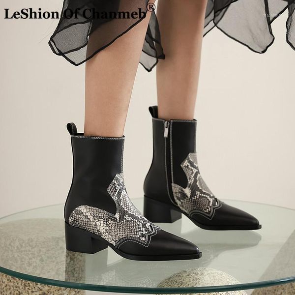 boots 2021 full grain leather ankle for women square medium heels autumn winter shoes woman ladies cow girl1, Black
boots 2021 full grain leather ankle for women square medium heels autumn winter shoes woman ladies cow girl1, Black