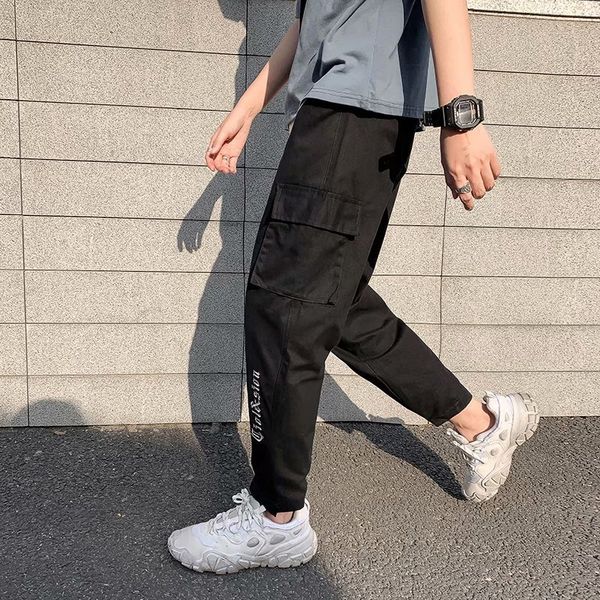 overalls 2020 new trend spring autumn loose legged leggings capris casual men's pants, Black
overalls 2020 new trend spring autumn loose legged leggings capris casual men's pants, Black