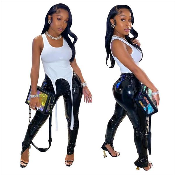 fashion pu leather pants joggers women sweatpants women skiiny fitness leather pants solid color drop shipping, Black;white
fashion pu leather pants joggers women sweatpants women skiiny fitness leather pants solid color drop shipping, Black;white