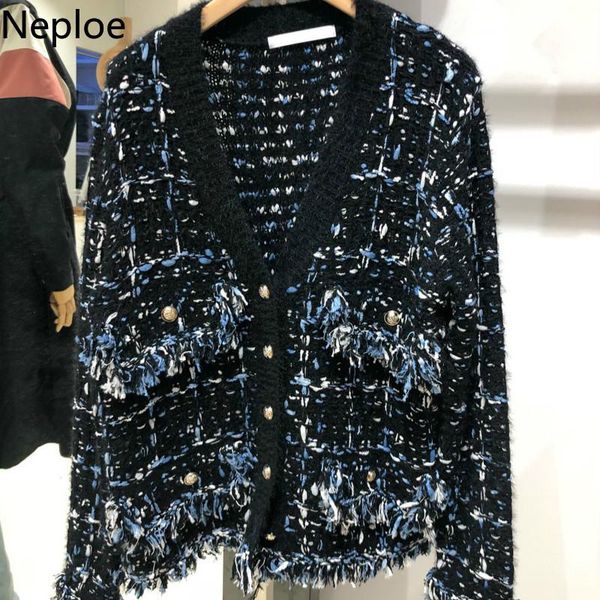 women's knits & tees neploe woman sweaters korean fashion fall 2021 women temperament tassel knitted cardigan coat v-neck loose sueter, White
women's knits & tees neploe woman sweaters korean fashion fall 2021 women temperament tassel knitted cardigan coat v-neck loose sueter, White