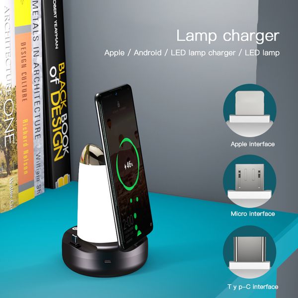4-in-1 usb charger adapter adjustable night light mobile phone holder can support 3 devices charging at the same time
4-in-1 usb charger adapter adjustable night light mobile phone holder can support 3 devices charging at the same time